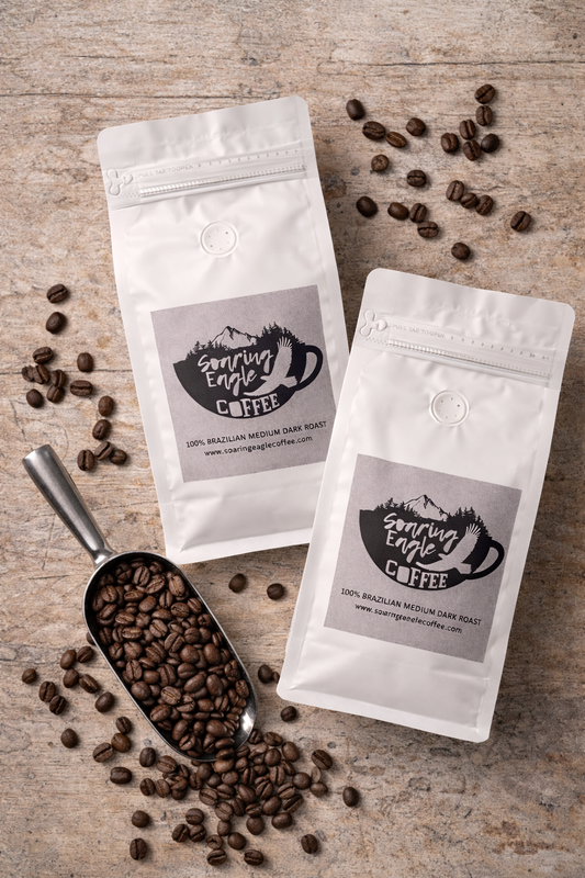 100% Brazilian Medium Roast- Whole Bean
